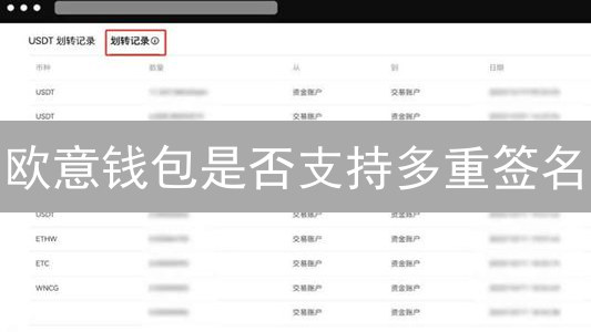 欧意钱包是否支持多重签名？3分钟了解多签的秘密！快来了解下!