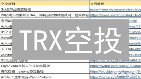 TRX空投：是馅饼还是陷阱？揭秘波场币空投真相！