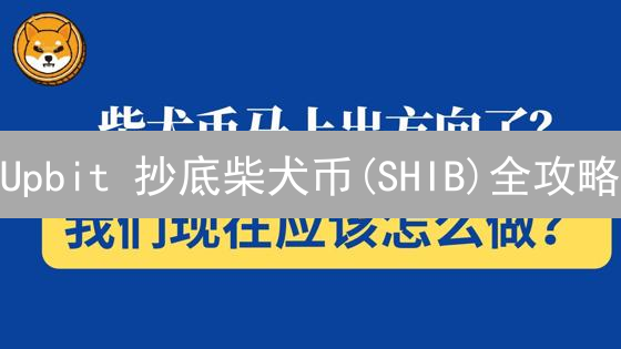 Upbit 抄底柴犬币(SHIB)全攻略：像专家一样省手续费！🔥